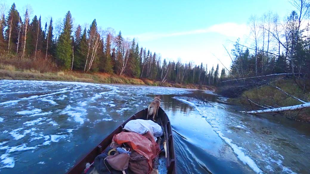 Лёд победил Олега. Отдыхаю в первой избе. Вернулся домой пешком. 15 серия смотреть онлайн