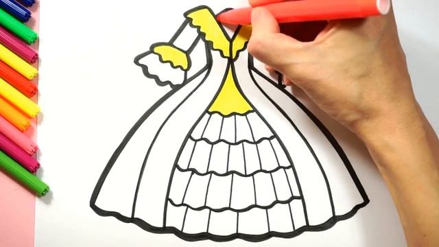 Bolalar uchun Malika libosini qanday chizish mumkin|How to draw a princess dress for children смотреть онлайн