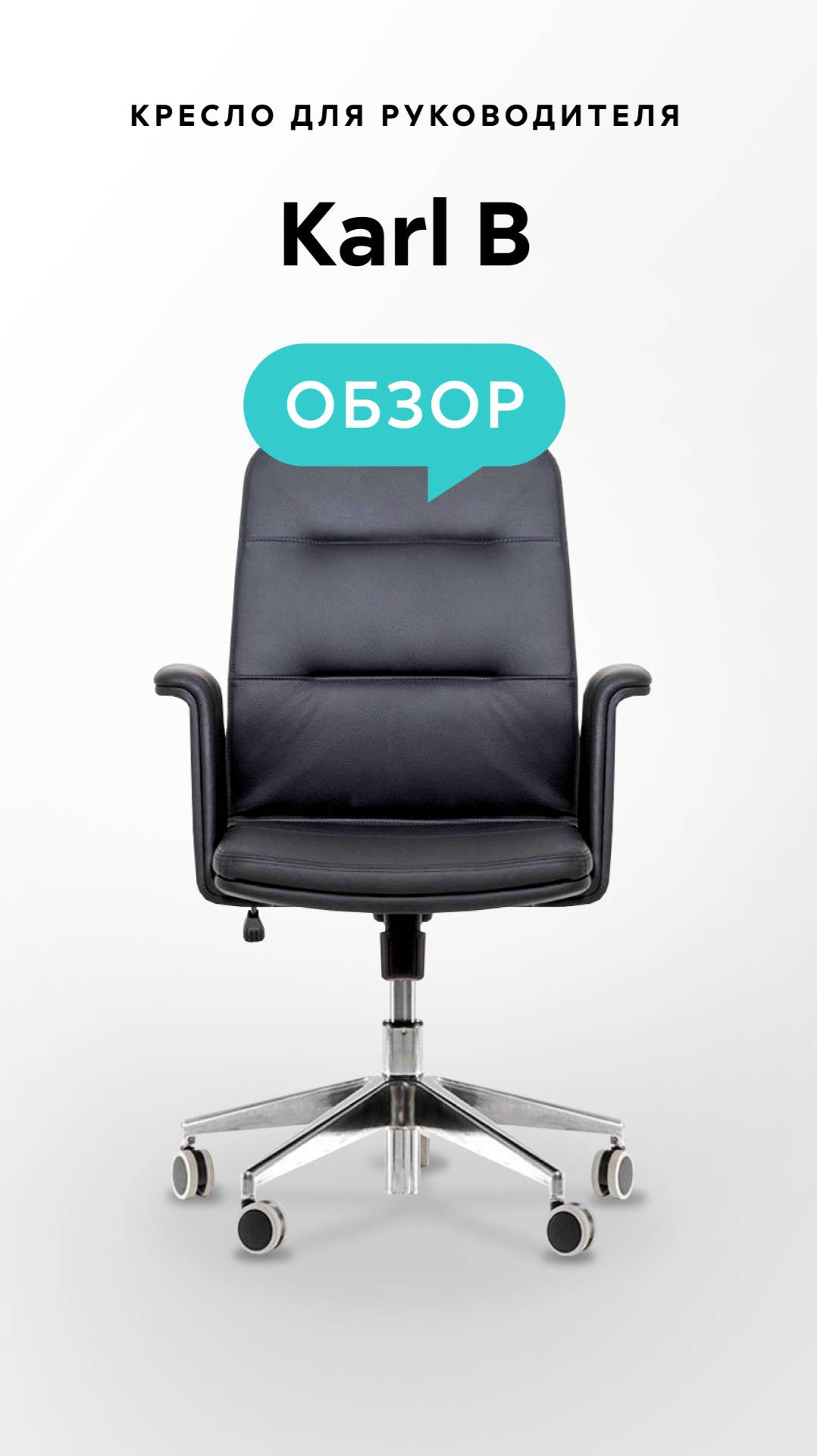 Обзор кресла для руководителя Karl B смотреть онлайн