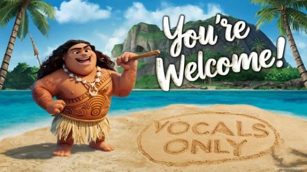 Dwayne Johnson - You're Welcome (Moana) (Vocals Only)
