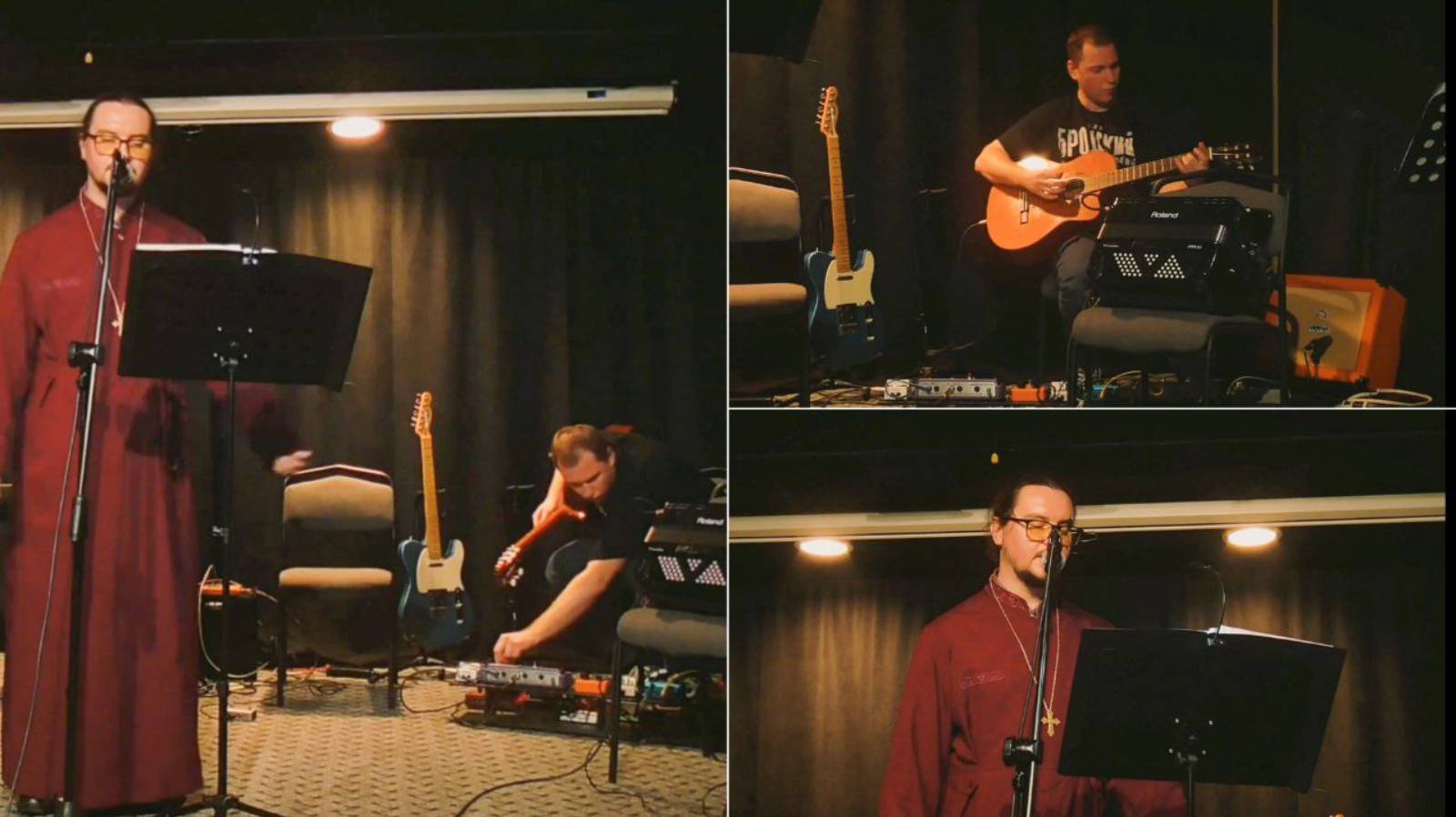 Владимир Куличенко & священник Павел Крысанов - Стихи под Импровизации (Клуб Катакомба 01.2025) смотреть онлайн