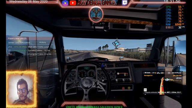 🔴AMERICAN TRUCK SIMULATOR RUTA CON LOGISTICA LOBOS Y LUEGO CON CHANGOTE смотреть онлайн