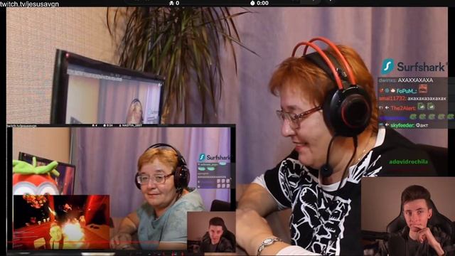 ХЕСУС СМОТРИТ: РЕАКЦИЯ МАМЫ НА [ХЕСУС СМОТРИТ РЕАКЦИЮ ВИД ВИДНЫЙ НА ПЕСНЮ АЛЕША АЛЕКСЕЙ] // РЕАКЦИЯ смотреть онлайн