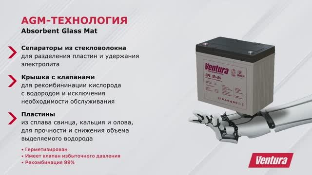 Аккумуляторные батареи Ventura смотреть онлайн