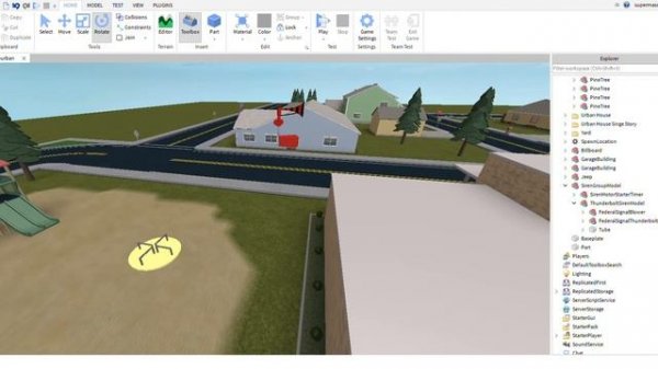 How to put a Tornado siren By a School In Roblox Studio