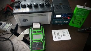 КУЛОН 720 + FURUKAWA BATTERY 105D31. Заряд аккумулятора. Нагрузочная вилка 480 А.  Нормы  mOm