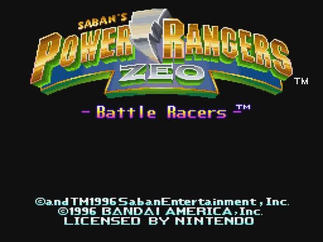 Power Rangers Zeo: Battle Racers (1996) [SNES] смотреть онлайн