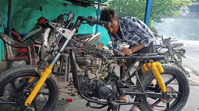 Hero Honda passion plus modified to Old Baja pulsar 150🛠️🔧 смотреть онлайн