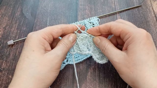 Шикарный узор спицами. смотреть онлайн