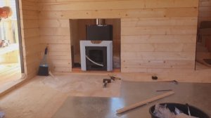 Заказ-Дом.рф - установка печи Ермак 16-ПС в баню с выносной топкой в предбанник и подготовка проема