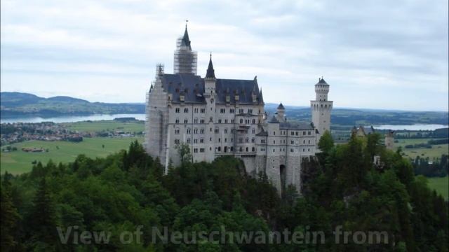 Королевские дворцы и окрестности Мюнхeна.  Fussen and King's Castles.