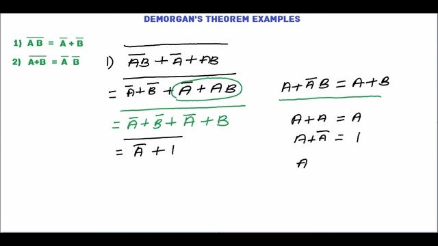 DeMorgan's Theorem Examples | Boolean Algebra смотреть онлайн