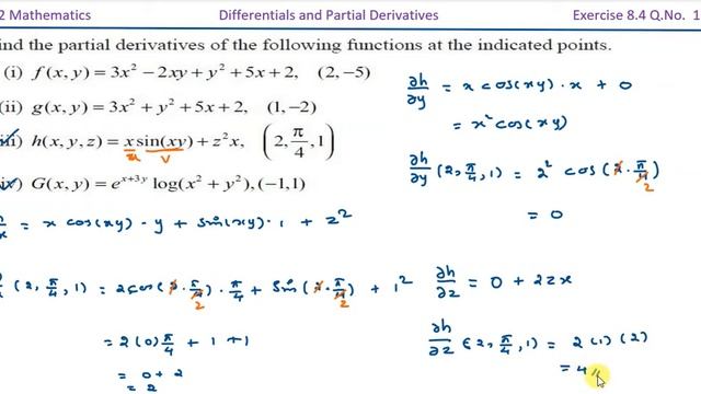 TN 12th Maths / Differentials and Partial Derivatives / Exercise 8.4 Q.No. 1(iii & iv) смотреть онлайн
