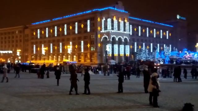 Новогодняя ёлка на Майдане Независимости смотреть онлайн