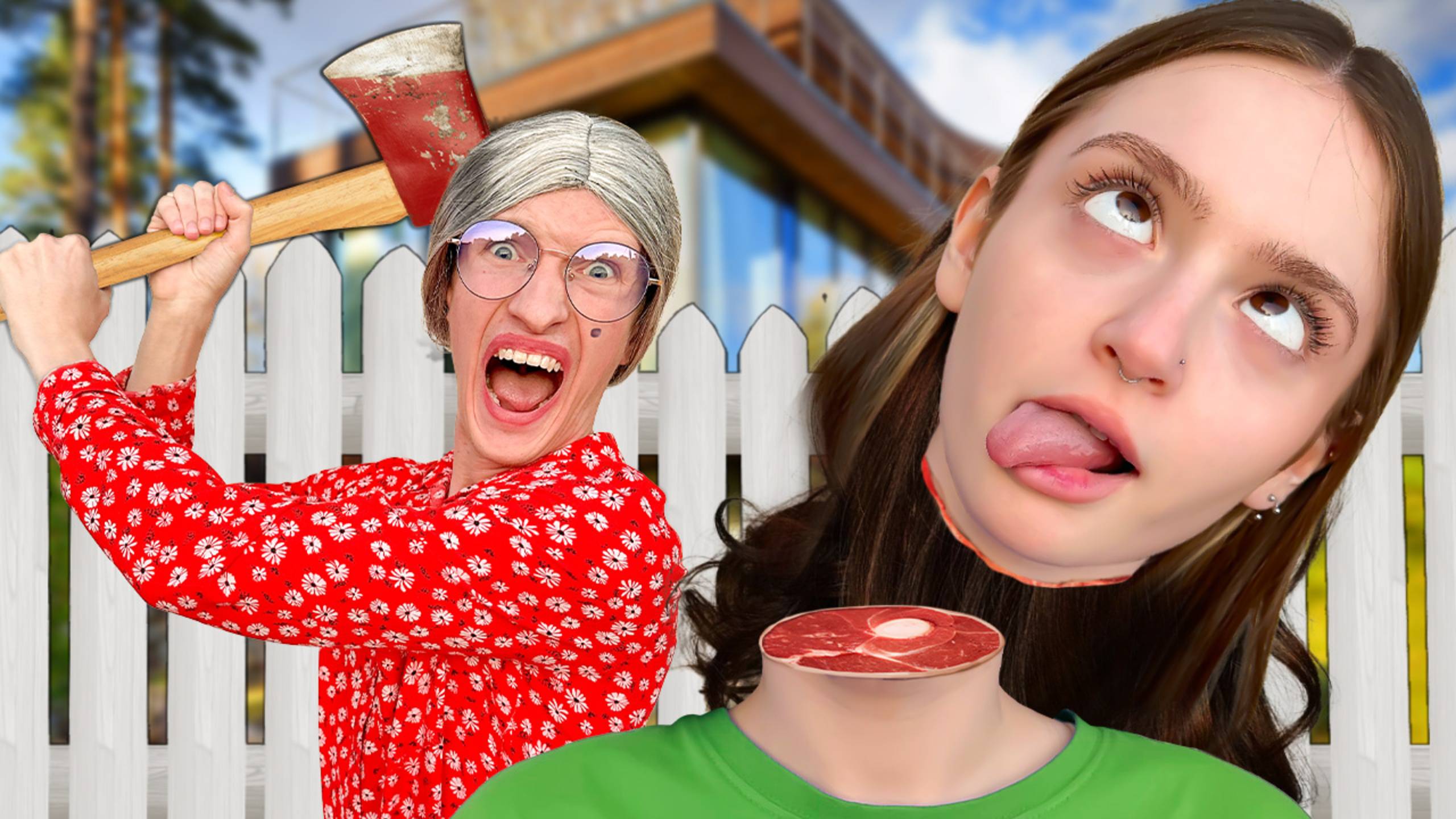 Сумасшедшая СОСЕДКА Хочет Нас ПРИБИТЬ!! смотреть онлайн