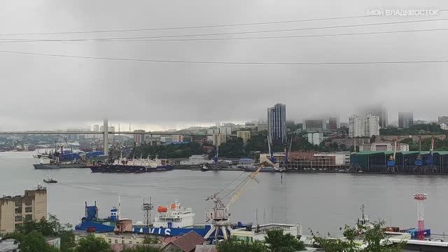 Владивосток бухта Золотой Рог 11 августа 2023. смотреть онлайн