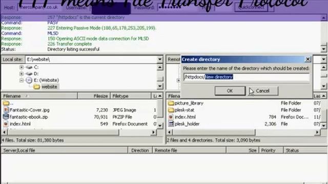 How to upload files using FTP смотреть онлайн