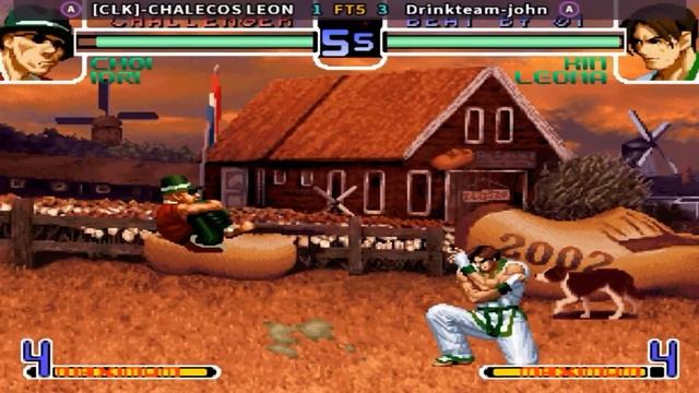 KOF 2002 PLUS - [CLK]-CHALECOS LEON vs Drinkteam-john FT5 смотреть онлайн