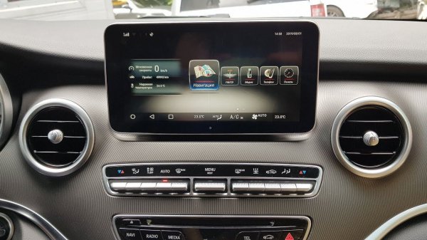 Mercedes V-Klasse  замена монитора на 9.33"  инструкция