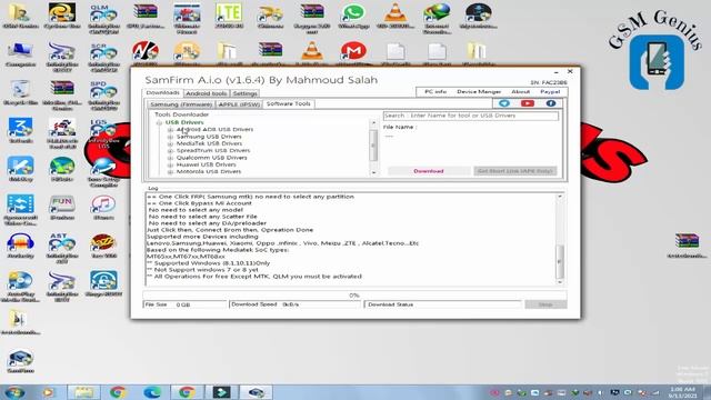 SamFirm Tool A.I.O V1.6.4 installer,Add QLM One Click(EMMC,UFS), MTK One Click FRP Format Userdata смотреть онлайн