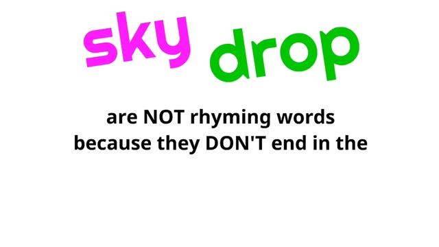 Rhyming Lesson for Children | Words That Rhyme смотреть онлайн