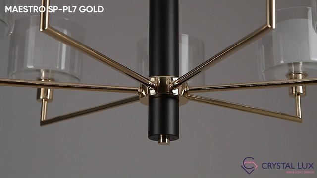 ЛЮСТРА MAESTRO SP PL7 GOLD | CRYSTAL LUX смотреть онлайн