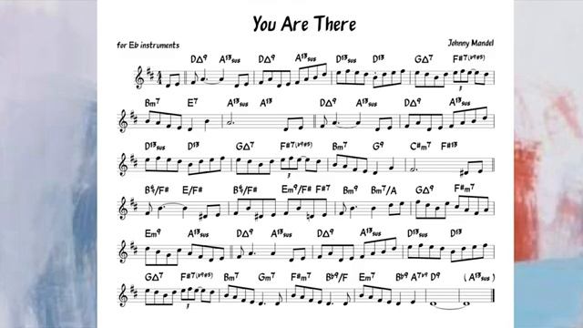 You Are There Mandel Backing track score for Eb alto instruments_270p_360p смотреть онлайн
