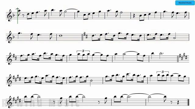You Don_t Have To Say You Love Me Alto Sax Backing Track and Sheet Music(360P) смотреть онлайн