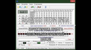 ВАЗ 2123 Chevrolet Niva. Корректировка пробега после замены приборной панели