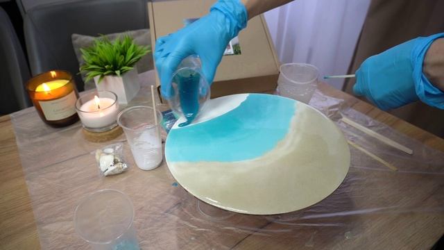 Инструкция. Набор для творчества из эпоксидной смолы: "Картина - солнечный берег". смотреть онлайн