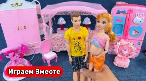 Играем вместе в куклы ! Кукольный домик ! Играем в врача ! Видео для детей