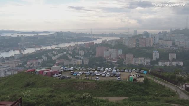 Владивосток вид с сопки Комарова 19 июля 2023. смотреть онлайн