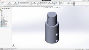 SolidWorks. Тело вращение. Цилиндр. ЛБ3