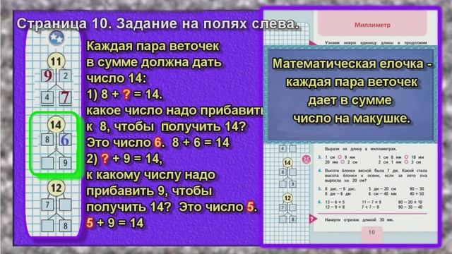 Задание на полях . Страница 10. математика 2 класс моро учебник 1 часть смотреть онлайн