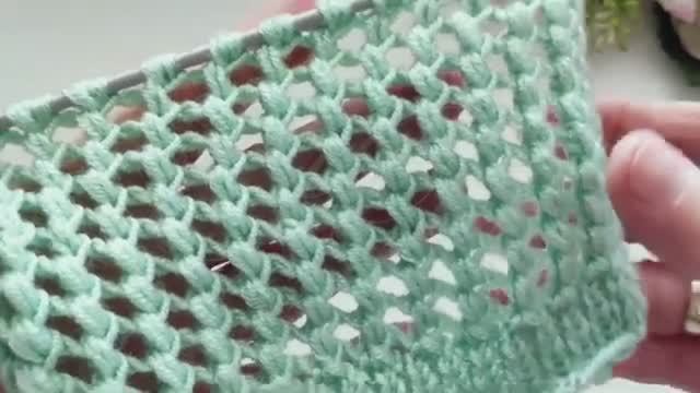 Красивый ажурный узор спицами - Вяжем легко и просто смотреть онлайн