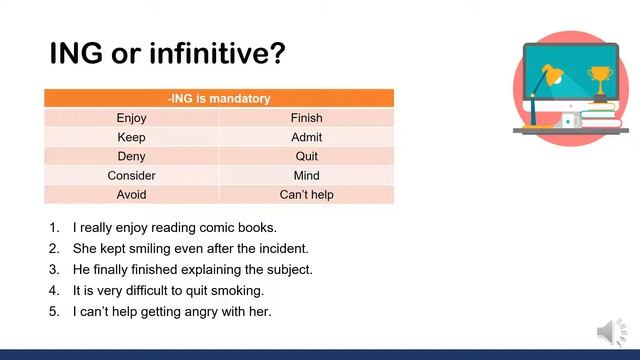 infinitive or ING clauses - Fast english смотреть онлайн