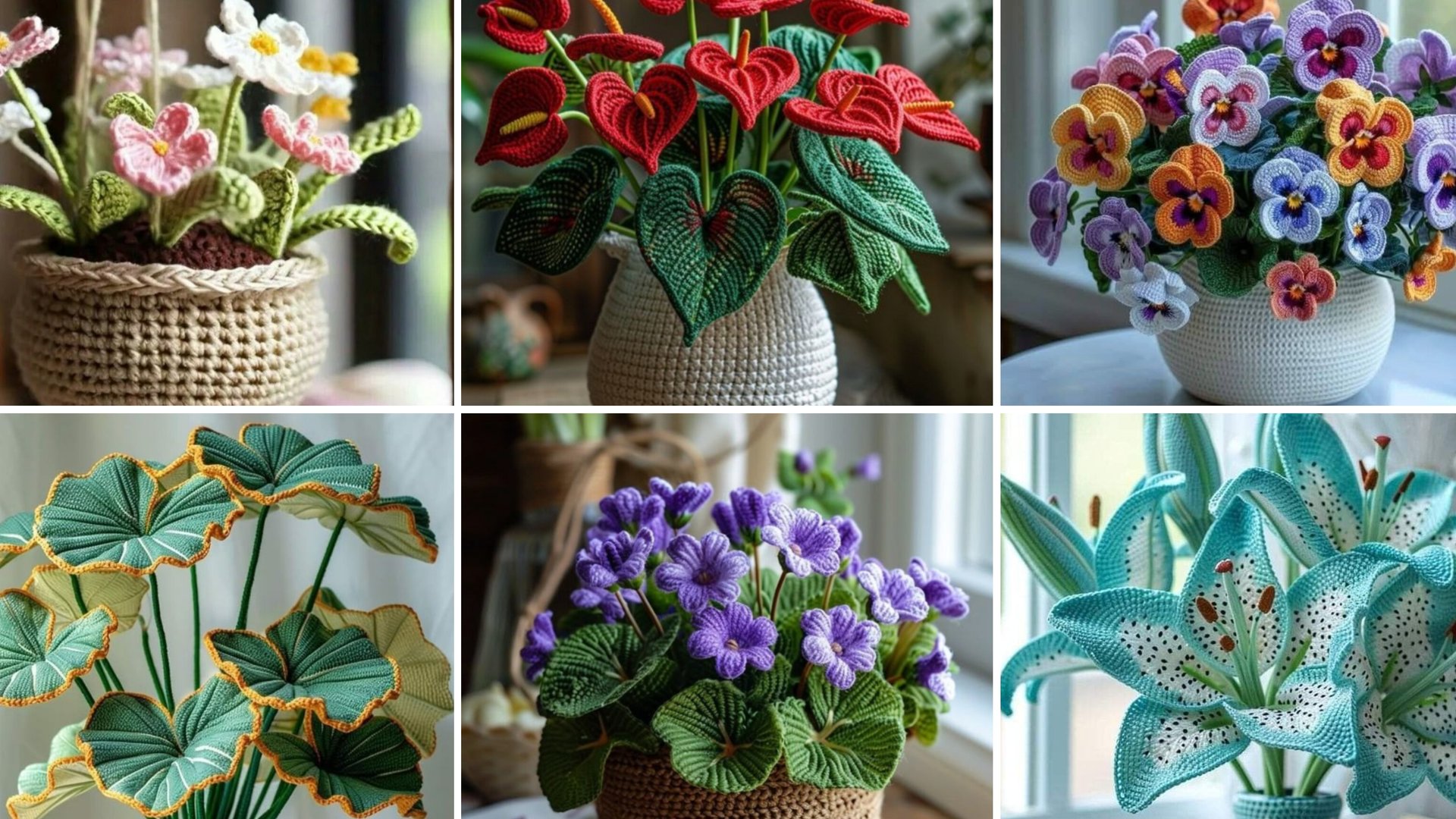 Очаровательные вязаные цветы! DIY🌷