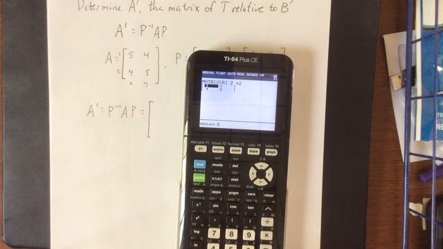 Using similar matrices to find the matrix of a linear transformation, example 2 смотреть онлайн