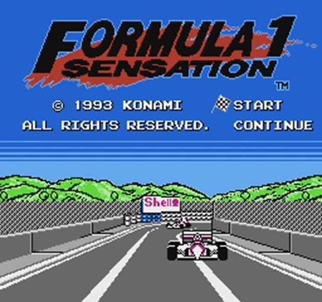 Formula 1 Sensation (1993) [NES] [4K] | Konami