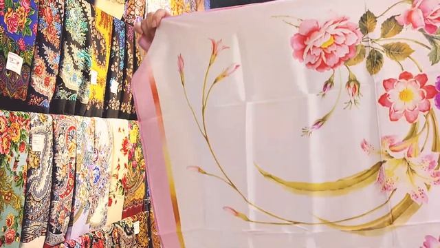 Шелк, пополнение изделий ППМ , часть 3, заключительная ☺️🌷🌷🌷Павловопосадские платки в Минске смотреть онлайн