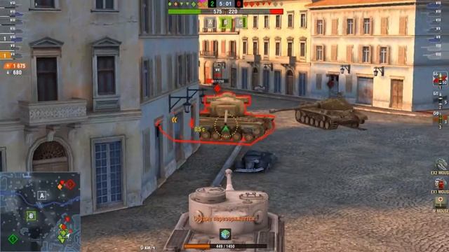 World Of Tanks Blitz. Тигр(Р). Мастер и 3333К урона. смотреть онлайн