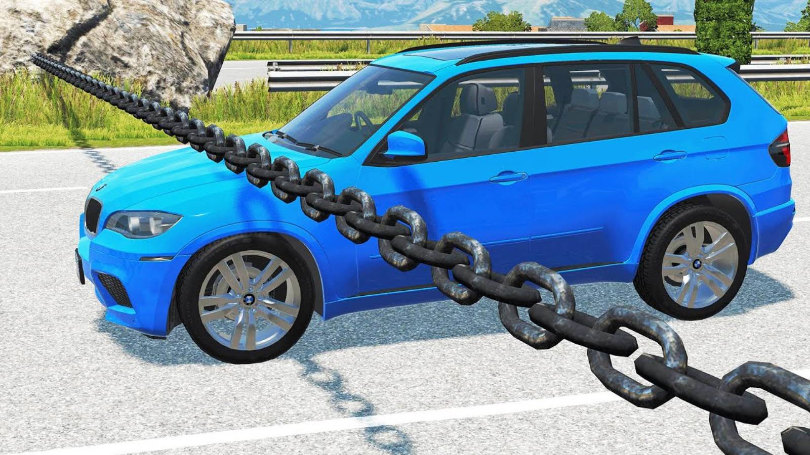 Машины Vs ЦЕПЬ! - BeamNG.drive игра про машины