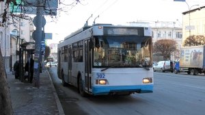 Троллейбус Екатеринбурга Тролза-5275.07 «Оптима» №302 маршрут №3 на остановке Центральная гостиница
