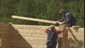 Строительство деревянного дома из клееного бруса