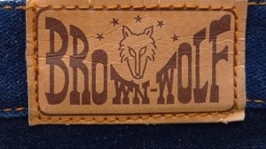 Антикварные японские джинсы Brown Wolf