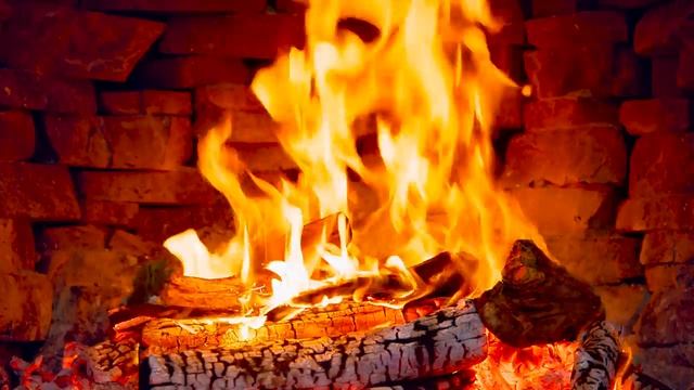 Камин 4К 🔥 шикарная обстановка,романтика и уют, потрескивание дров, теплая домашняя атмосфера смотреть онлайн
