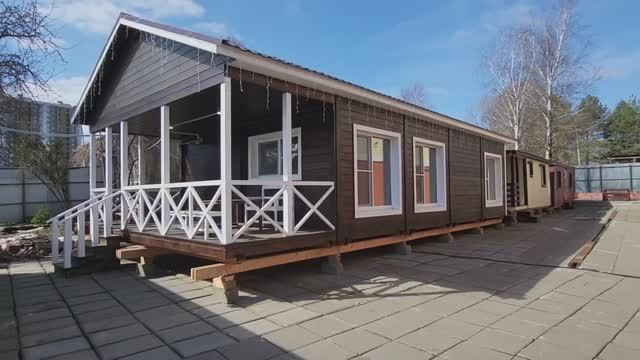 Каркасный модульный минидом 6х12м 