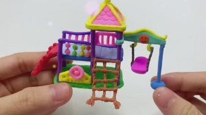 Игровая площадка из пластилина своими руками. Лепка для детей