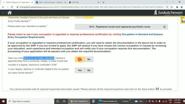SINP PNP CANADA 2022 || EOI for Saskatchewan International Health Care workers।।Nursing profile।। смотреть онлайн