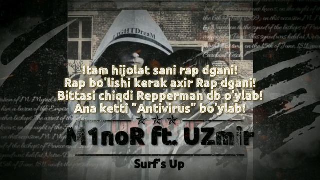 MINOR Ft UZMIR To'lqinlar Uzra Parvoz ( Suf's Up ) Karaoke Minus Text M1nor